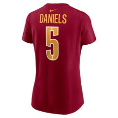 NFL Washington Commanders Jayden Daniels  Women's Name & Number T-Shirt