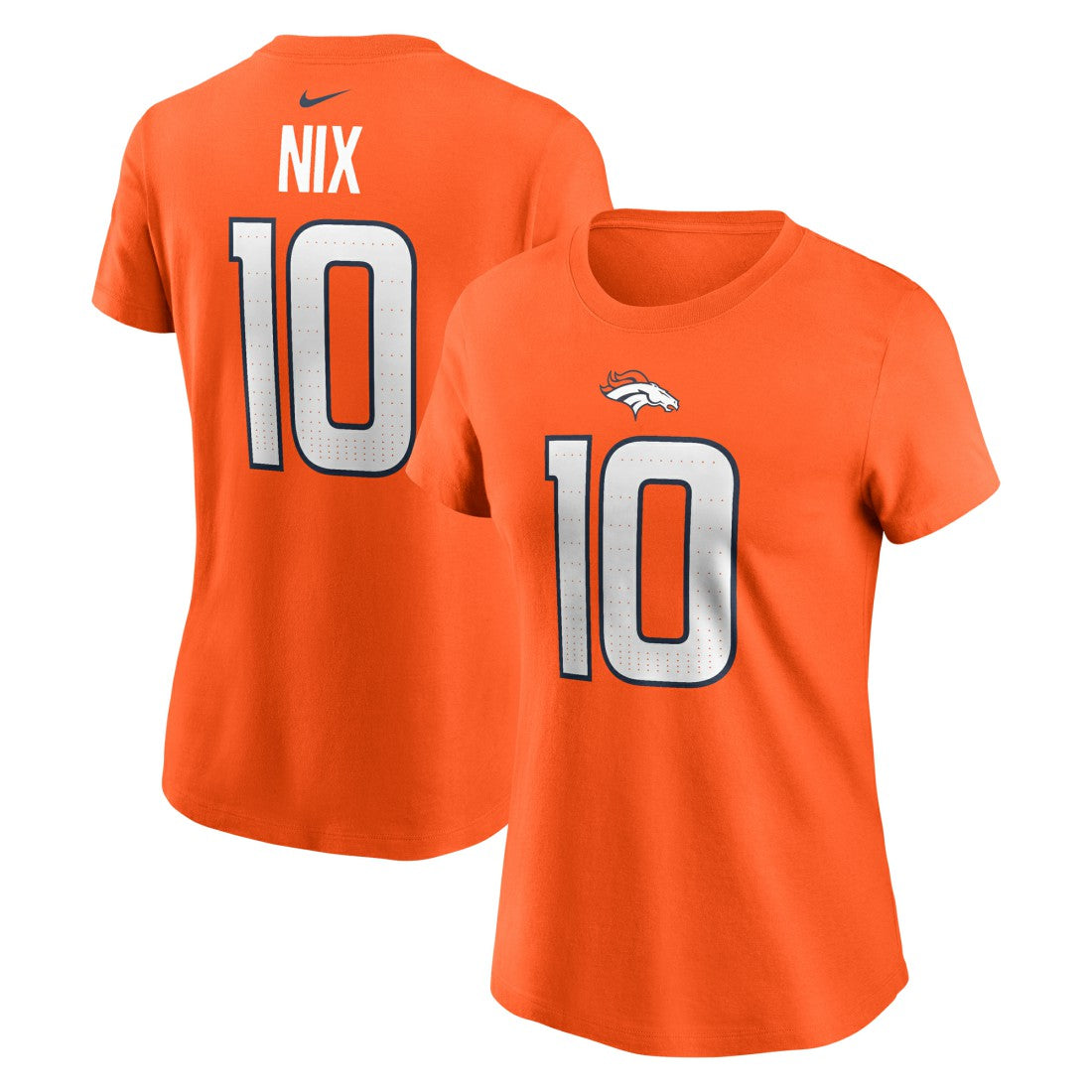 NFL Denver Broncos Bo Nix  Women's Name & Number T-Shirt