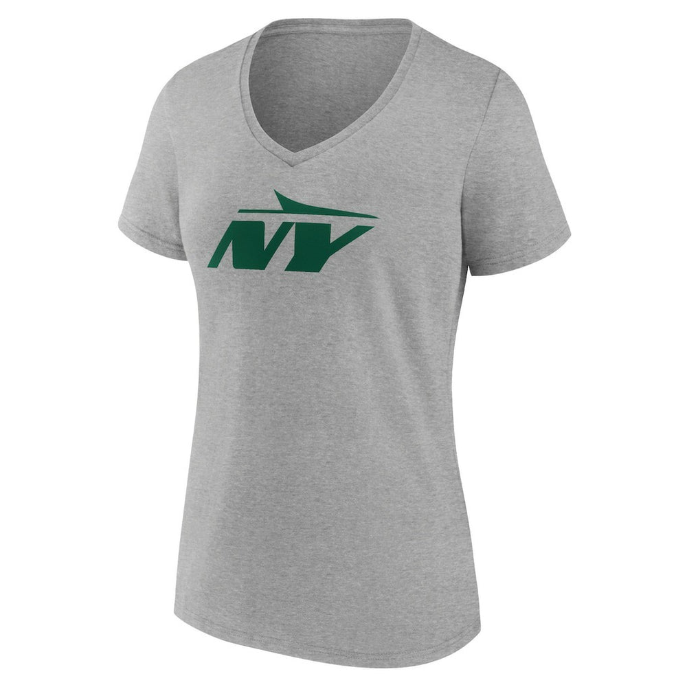 NFL New York Jets Women's Secondary Logo V-Neck T-Shirt