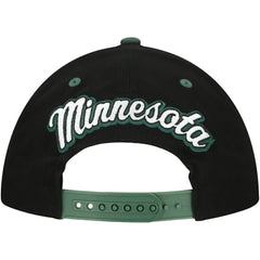 Minnesota Wild Mitchell & Ness Backside Script 2-Tone Pro Crown Adjustable Hat