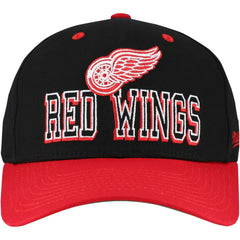 Detroit Red Wings Mitchell & Ness Backside Script Two-Tone Pro Crown Adjustable Hat