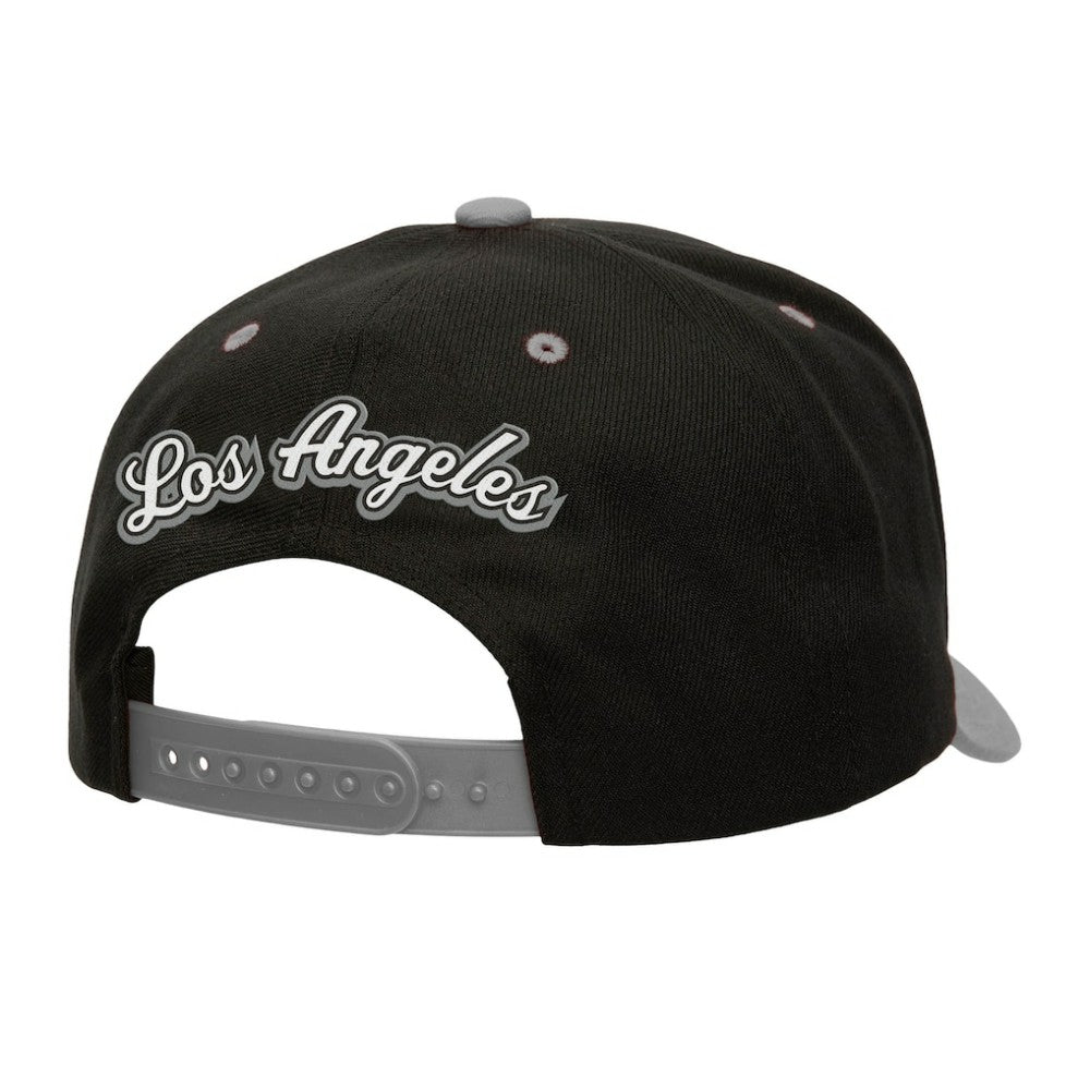 Los Angeles Kings Mitchell & Ness Backside Script Two-Tone Pro Crown Adjustable Hat