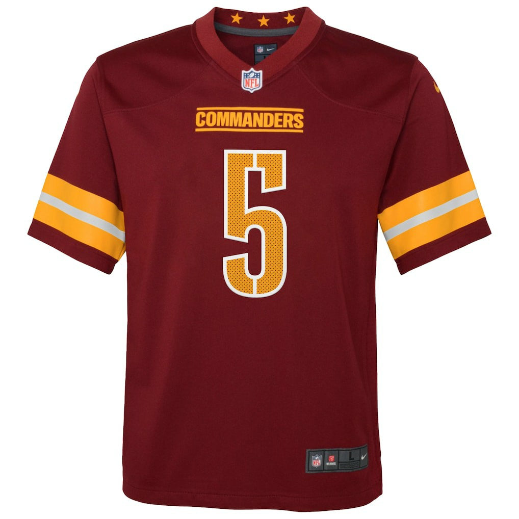 NFL Washington Commanders Jayden Daniels  Youth Game Jersey