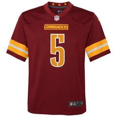 NFL Washington Commanders Jayden Daniels  Youth Game Jersey