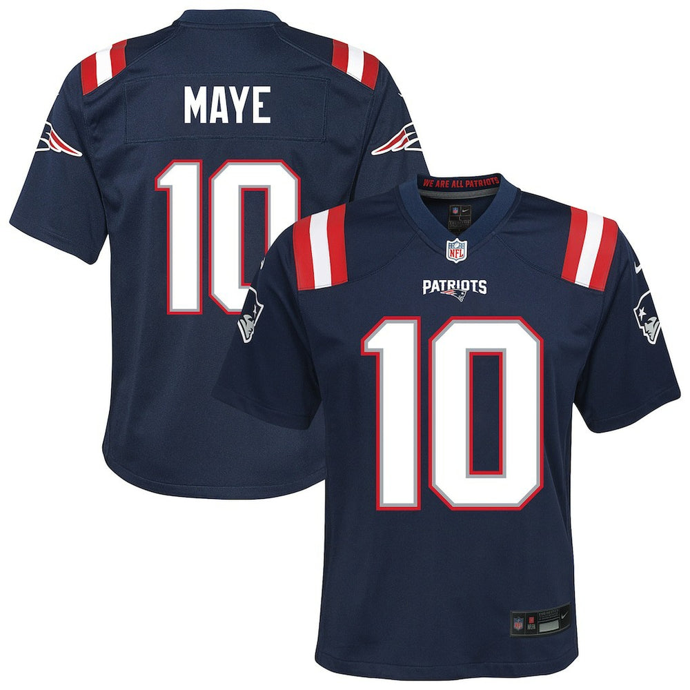 NFL New England Patriots Drake Maye  Youth Game Jersey