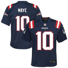 NFL New England Patriots Drake Maye  Youth Game Jersey