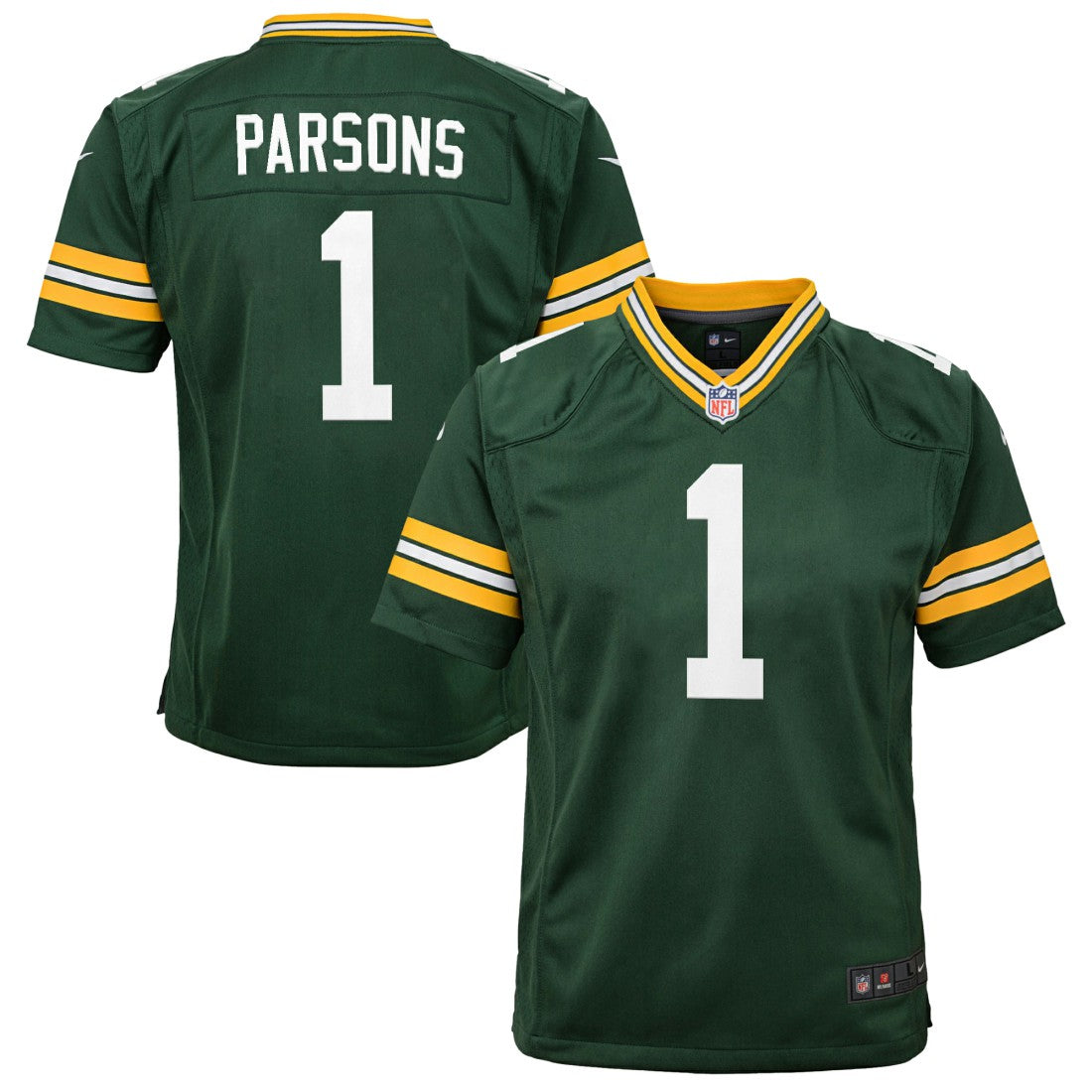 NFL Green Bay Packers Micah Parsons  Youth Game Player Jersey
