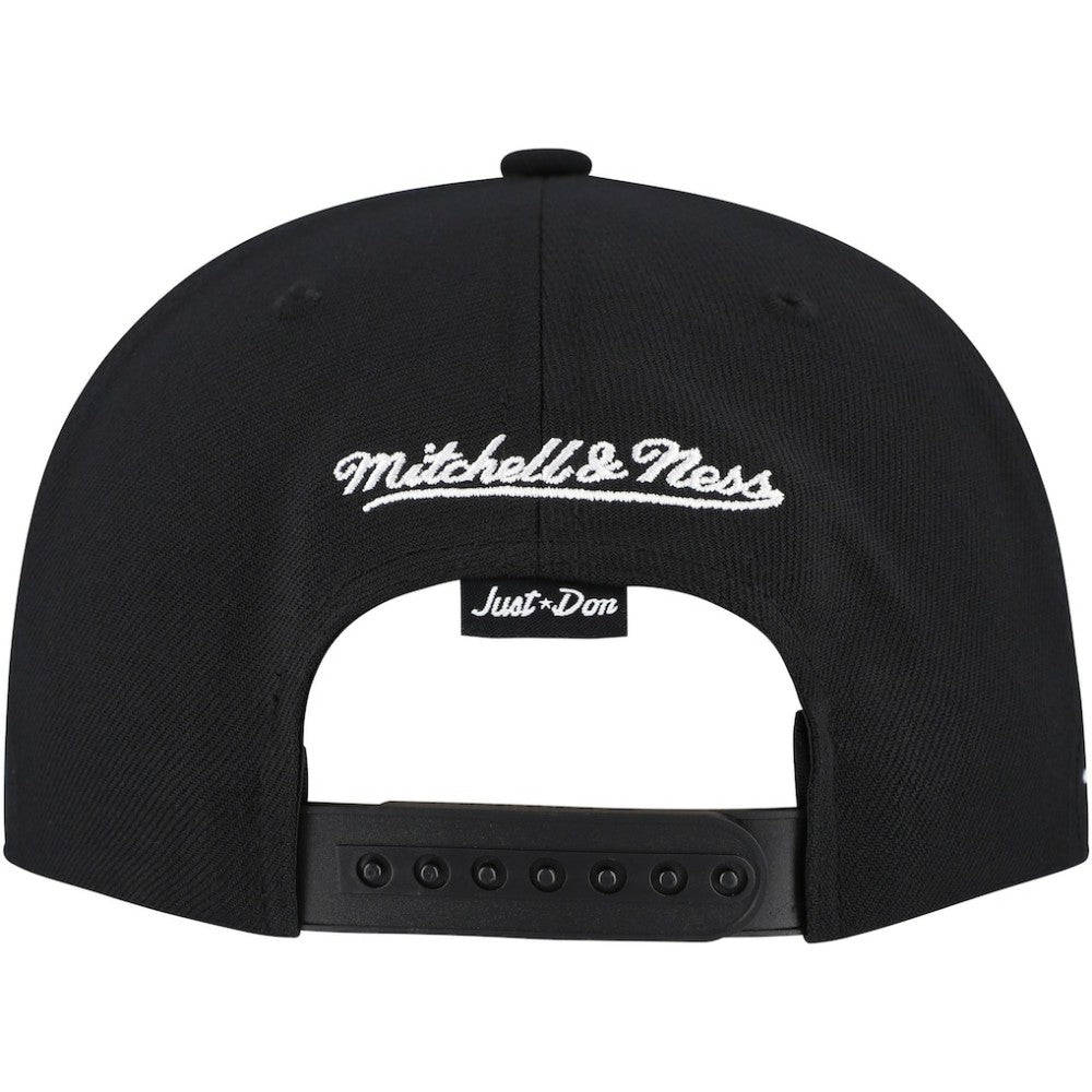Pittsburgh Pirates Just Don x MLB Lux Script Snapback Hat - Black | Mitchell & Ness