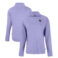 NFL Baltimore Ravens Cutter & Buck Women's Coastline Epic Comfort Eco Recycled Funnel Neck Raglan Pullover Sweatshirt