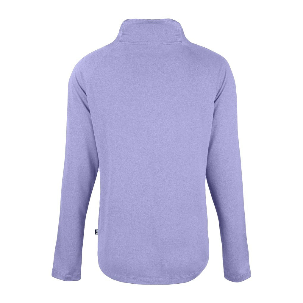NFL Baltimore Ravens Cutter & Buck Women's Coastline Epic Comfort Eco Recycled Funnel Neck Raglan Pullover Sweatshirt