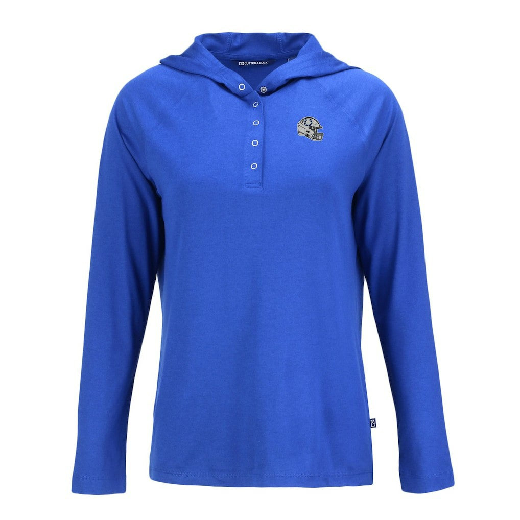 NFL Indianapolis Colts Cutter & Buck Women's Coastline Epic Comfort Eco Recycled Raglan Pullover Hoodie