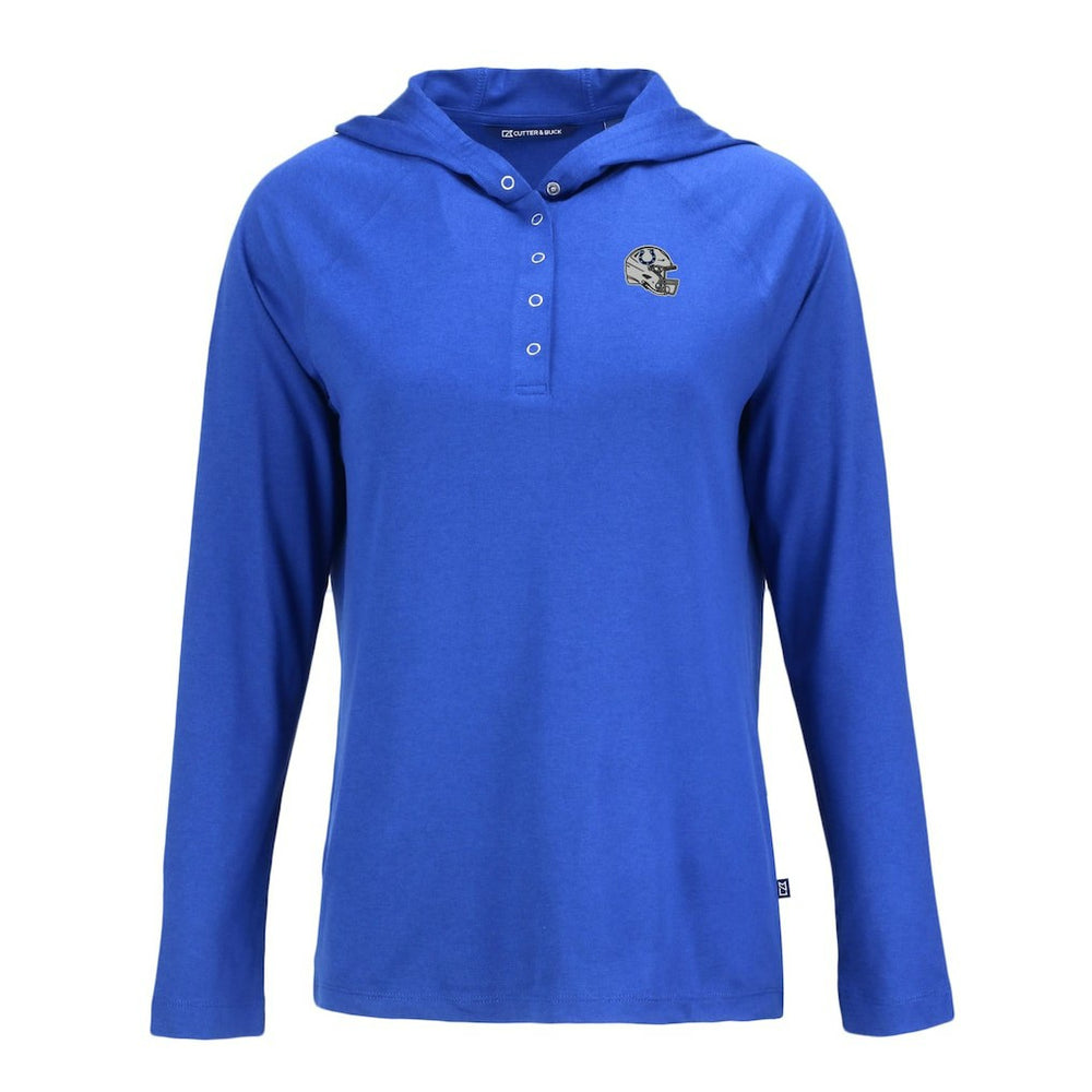 NFL Indianapolis Colts Cutter & Buck Women's Coastline Epic Comfort Eco Recycled Raglan Pullover Hoodie