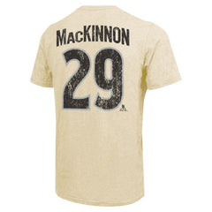 Nathan MacKinnon Colorado Avalanche Majestic Threads Dynasty Name & Number Tri-Blend T-Shirt