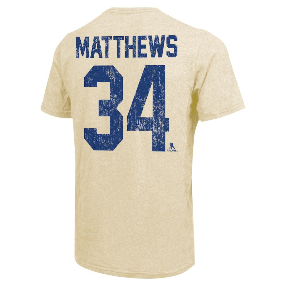 Auston Matthews Toronto Maple Leafs Majestic Threads Dynasty Name & Number Tri-Blend T-Shirt