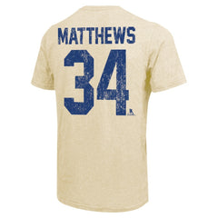Auston Matthews Toronto Maple Leafs Majestic Threads Dynasty Name & Number Tri-Blend T-Shirt