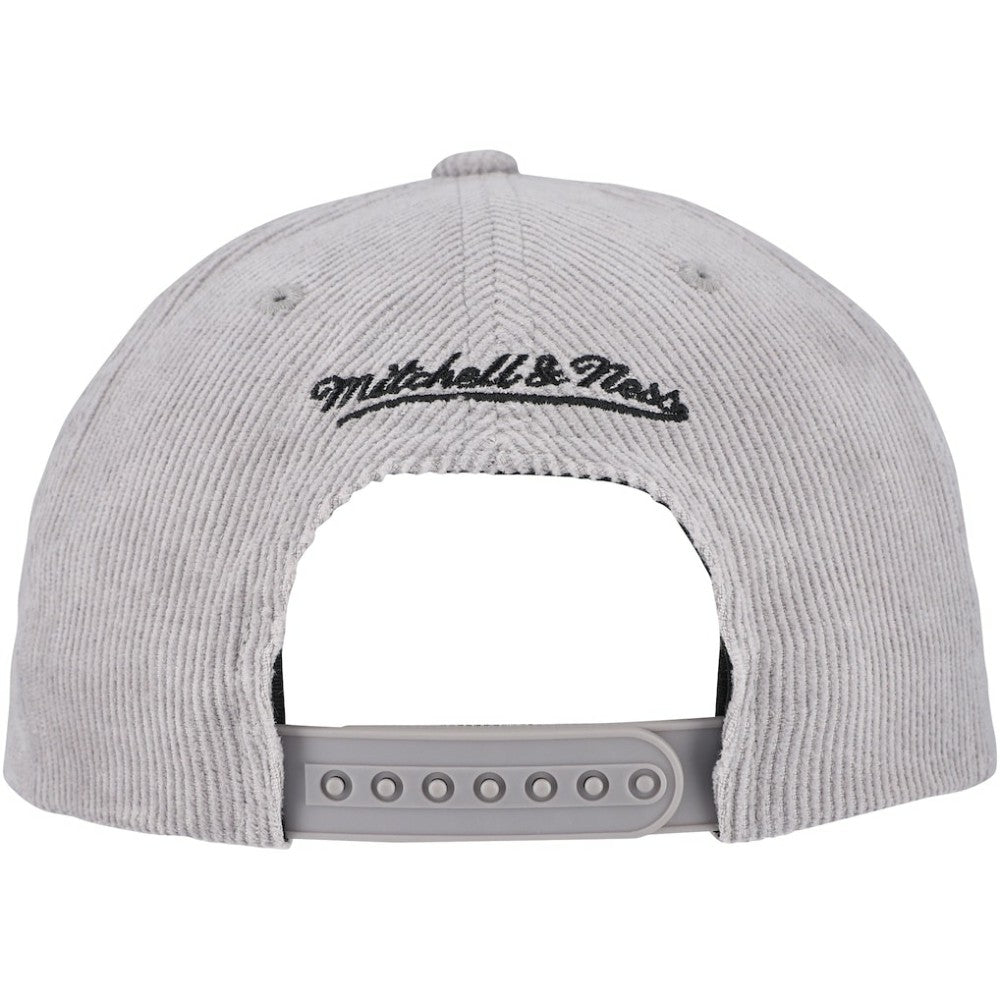 Chicago White Sox Male Adult Corduroy Snapback Hat - Gray | Mitchell & Ness
