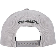 Chicago White Sox Male Adult Corduroy Snapback Hat - Gray | Mitchell & Ness