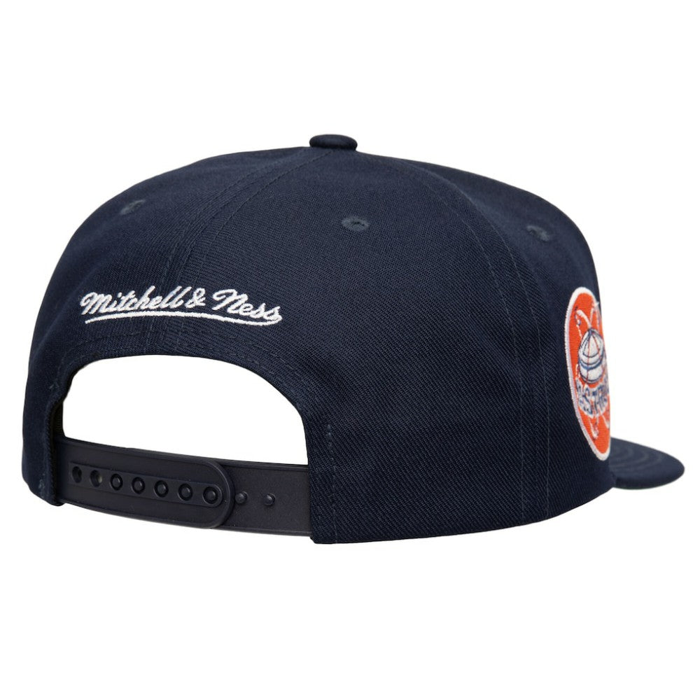Houston Astros Double Up Snapback Hat - Navy | Mitchell & Ness