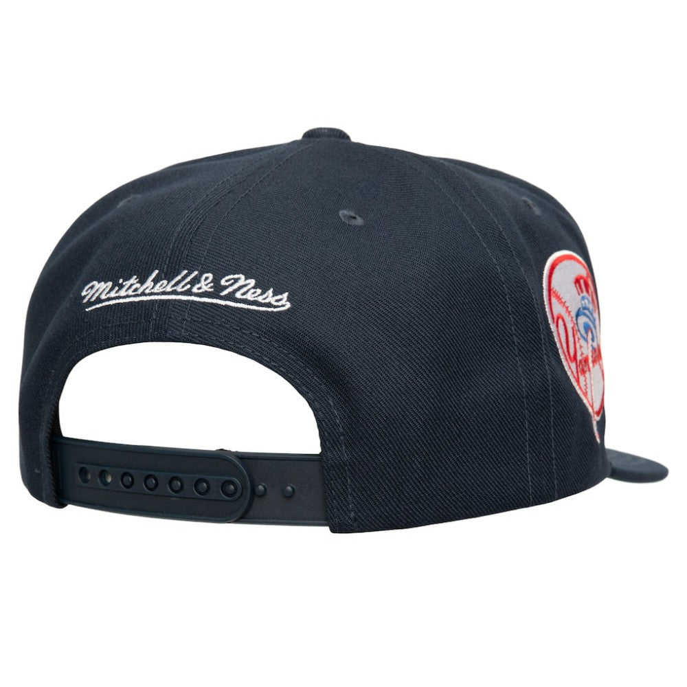 New York Yankees Double Up Snapback Hat - Navy | Mitchell & Ness