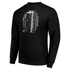 NFL Washington Commanders Starter Half Helmet Team Graphic Tri-Blend Fleece Pullover Sweatshirt