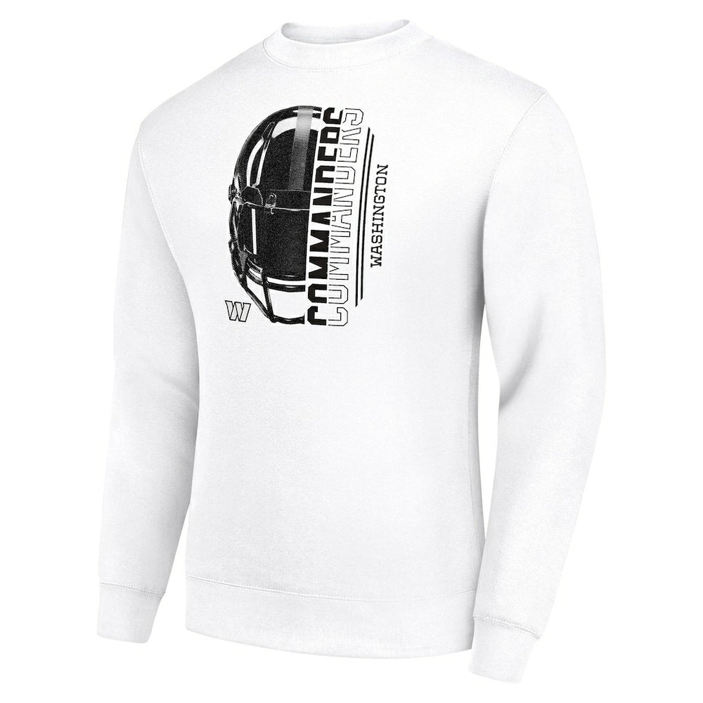 NFL Washington Commanders Starter Half Helmet Team Graphic Tri-Blend Fleece Pullover Sweatshirt