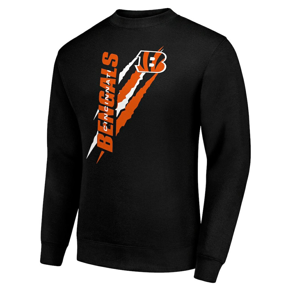 NFL Cincinnati Bengals Starter Color Scratch Team Graphic Fleece Pullover Sweatshirt