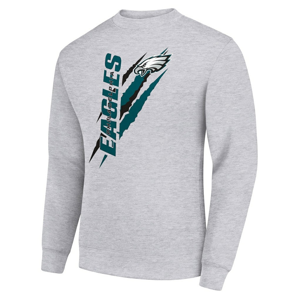 NFL Philadelphia Eagles Starter Color Scratch Team Graphic Fleece Pullover Sweatshirt