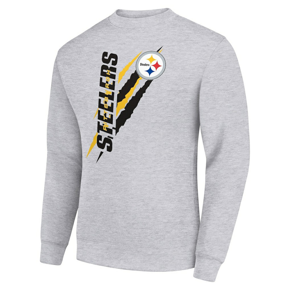 NFL Pittsburgh Steelers Starter Color Scratch Team Graphic Fleece Pullover Sweatshirt