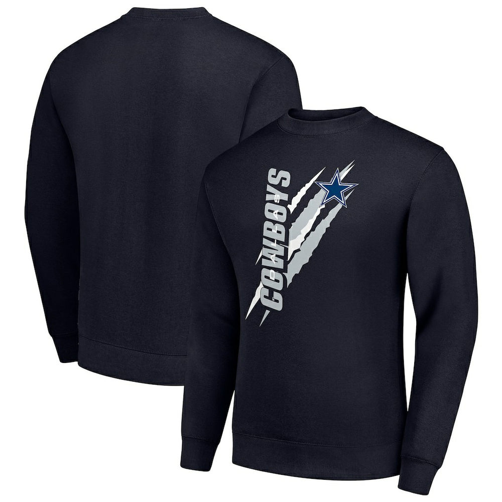 NFL Dallas Cowboys Starter Color Scratch Team Graphic Fleece Pullover Sweatshirt