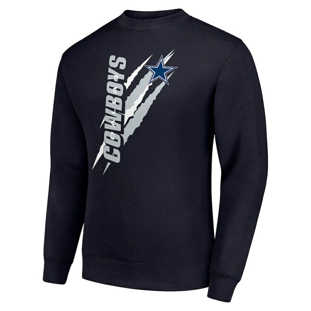 NFL Dallas Cowboys Starter Color Scratch Team Graphic Fleece Pullover Sweatshirt