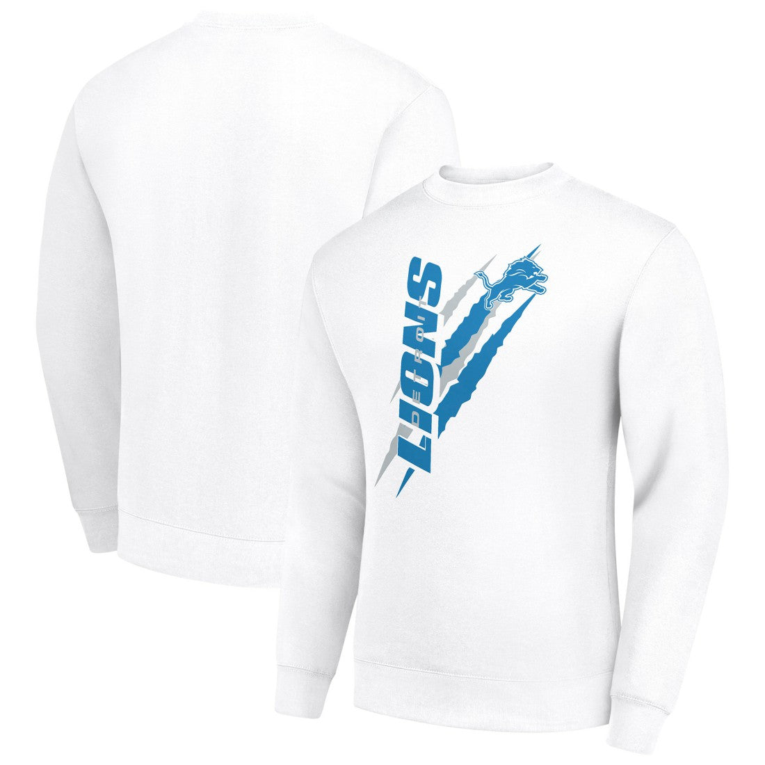 NFL Detroit Lions Starter Color Scratch Team Graphic Fleece Pullover Sweatshirt