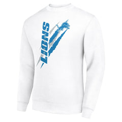 NFL Detroit Lions Starter Color Scratch Team Graphic Fleece Pullover Sweatshirt