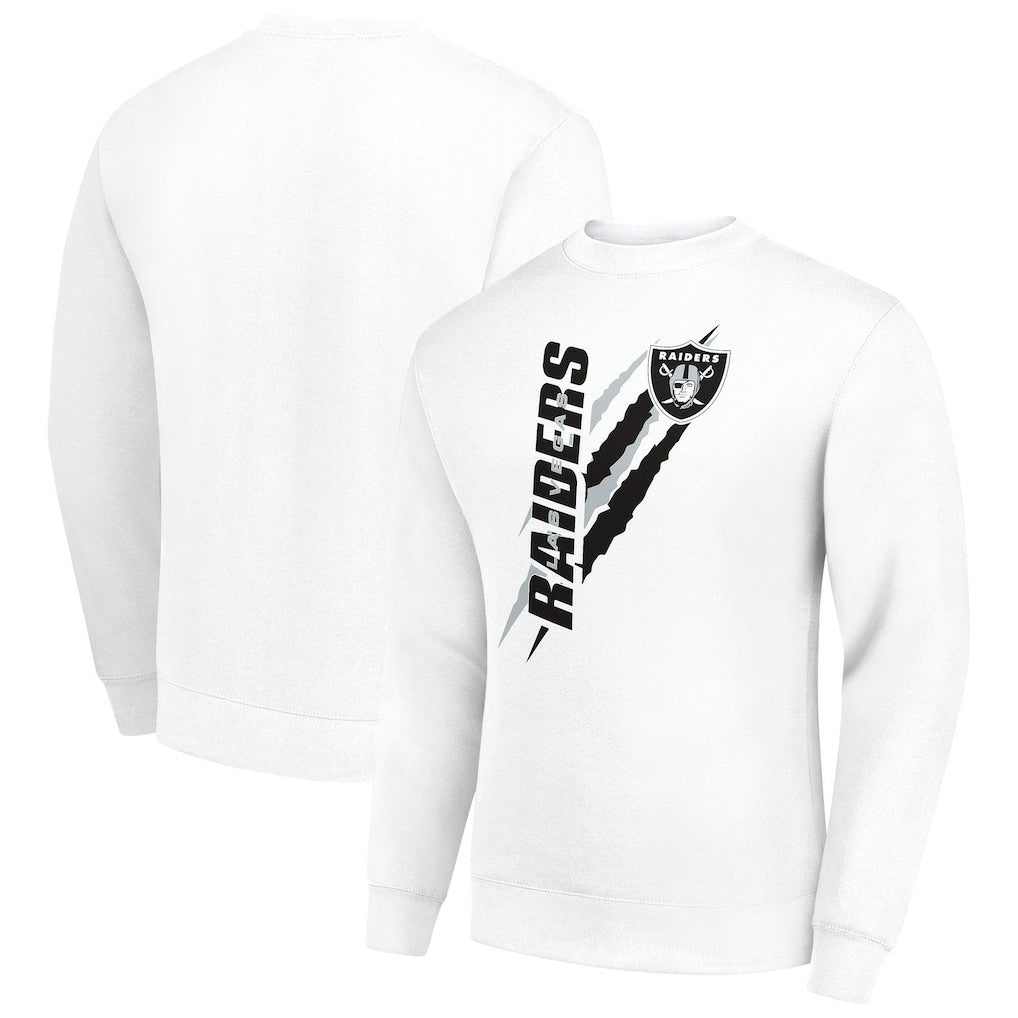 NFL Las Vegas Raiders Starter Color Scratch Team Graphic Fleece Pullover Sweatshirt