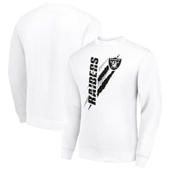 NFL Las Vegas Raiders Starter Color Scratch Team Graphic Fleece Pullover Sweatshirt