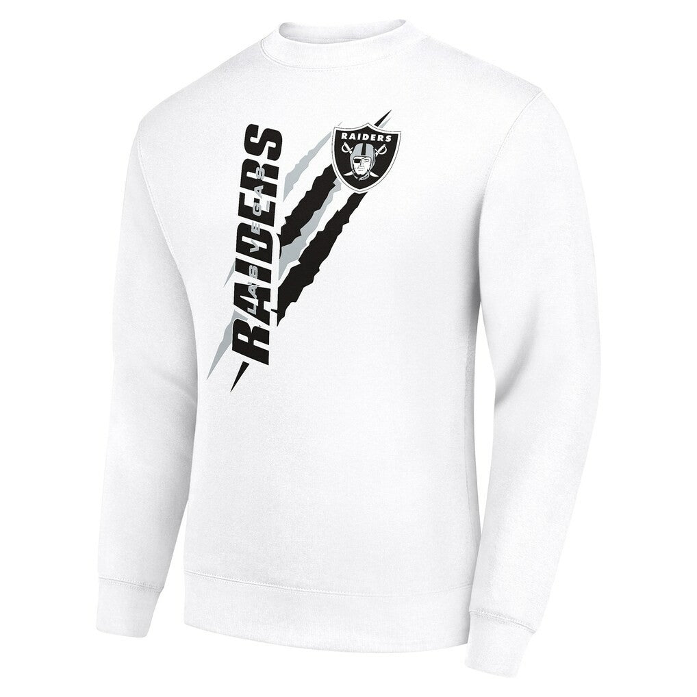 NFL Las Vegas Raiders Starter Color Scratch Team Graphic Fleece Pullover Sweatshirt