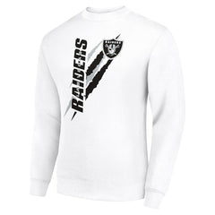 NFL Las Vegas Raiders Starter Color Scratch Team Graphic Fleece Pullover Sweatshirt