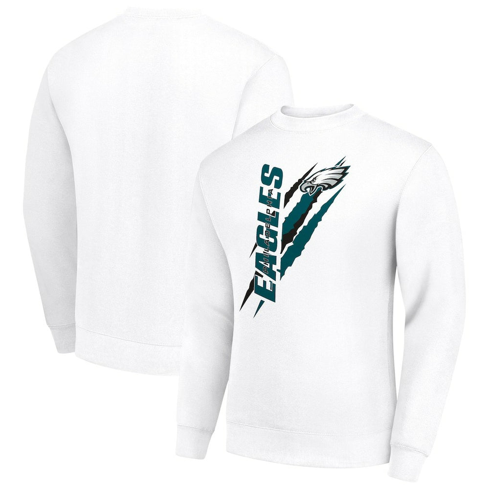 NFL Philadelphia Eagles Starter Color Scratch Team Graphic Fleece Pullover Sweatshirt