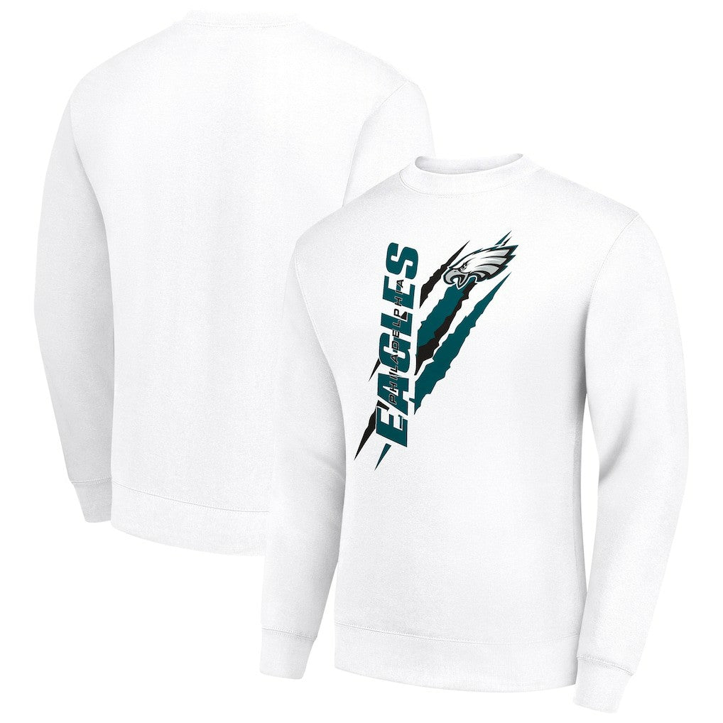 NFL Philadelphia Eagles Starter Color Scratch Team Graphic Fleece Pullover Sweatshirt