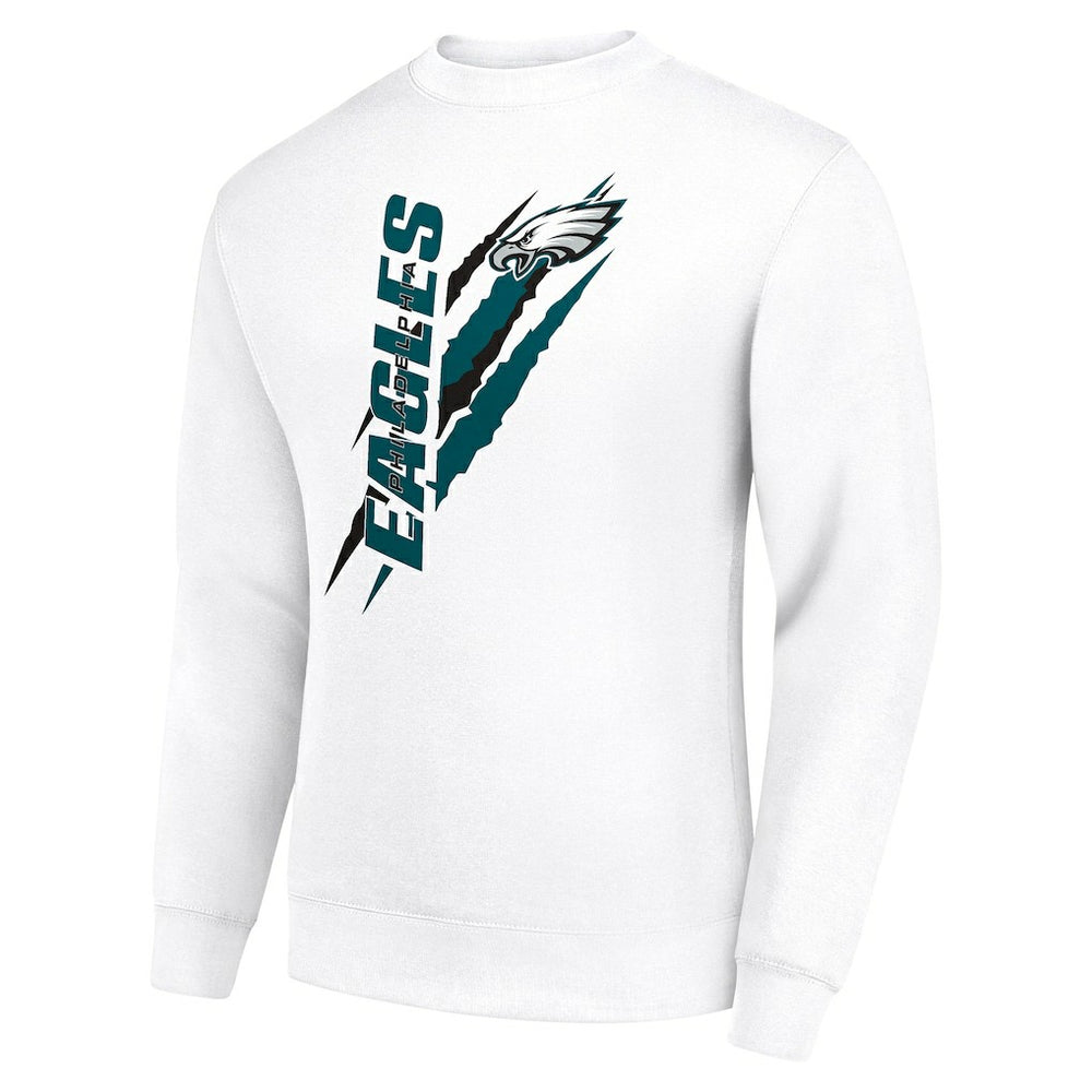 NFL Philadelphia Eagles Starter Color Scratch Team Graphic Fleece Pullover Sweatshirt