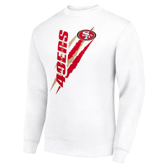 NFL San Francisco 49ers Starter Color Scratch Team Graphic Fleece Pullover Sweatshirt