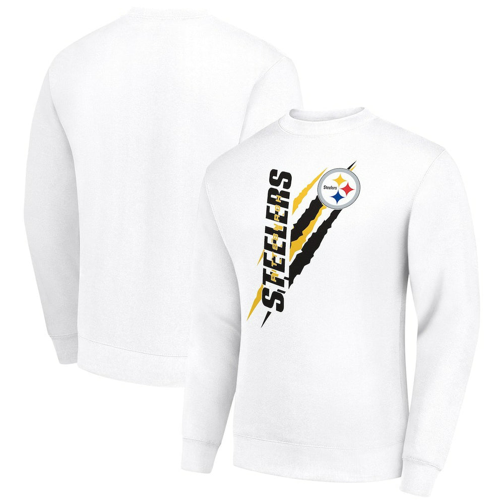NFL Pittsburgh Steelers Starter Color Scratch Team Graphic Fleece Pullover Sweatshirt