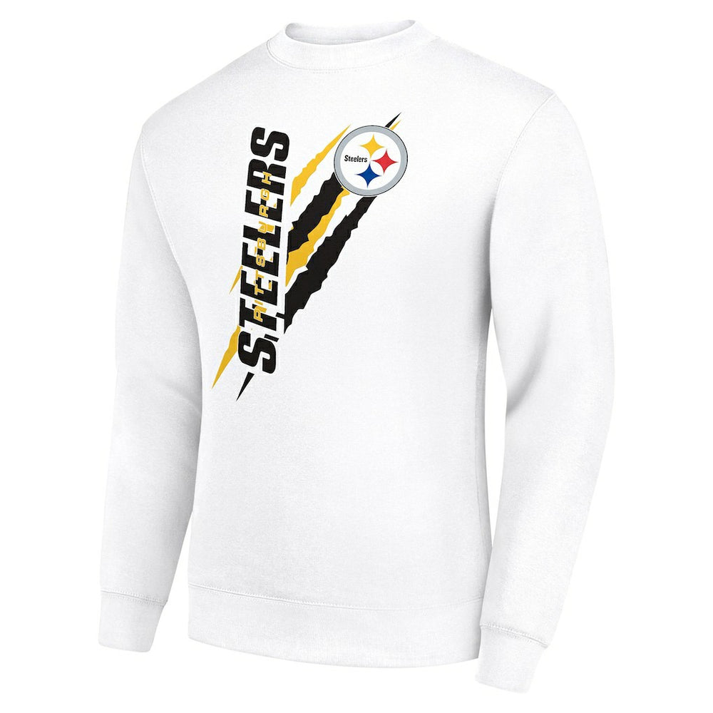 NFL Pittsburgh Steelers Starter Color Scratch Team Graphic Fleece Pullover Sweatshirt