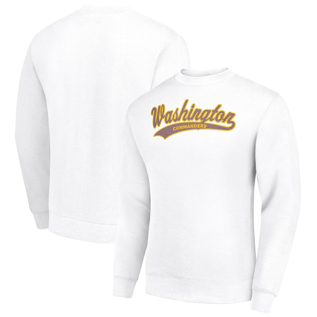 NFL Washington Commanders Starter Tailsweep Team Graphic Tri-Blend Fleece Pullover Sweatshirt