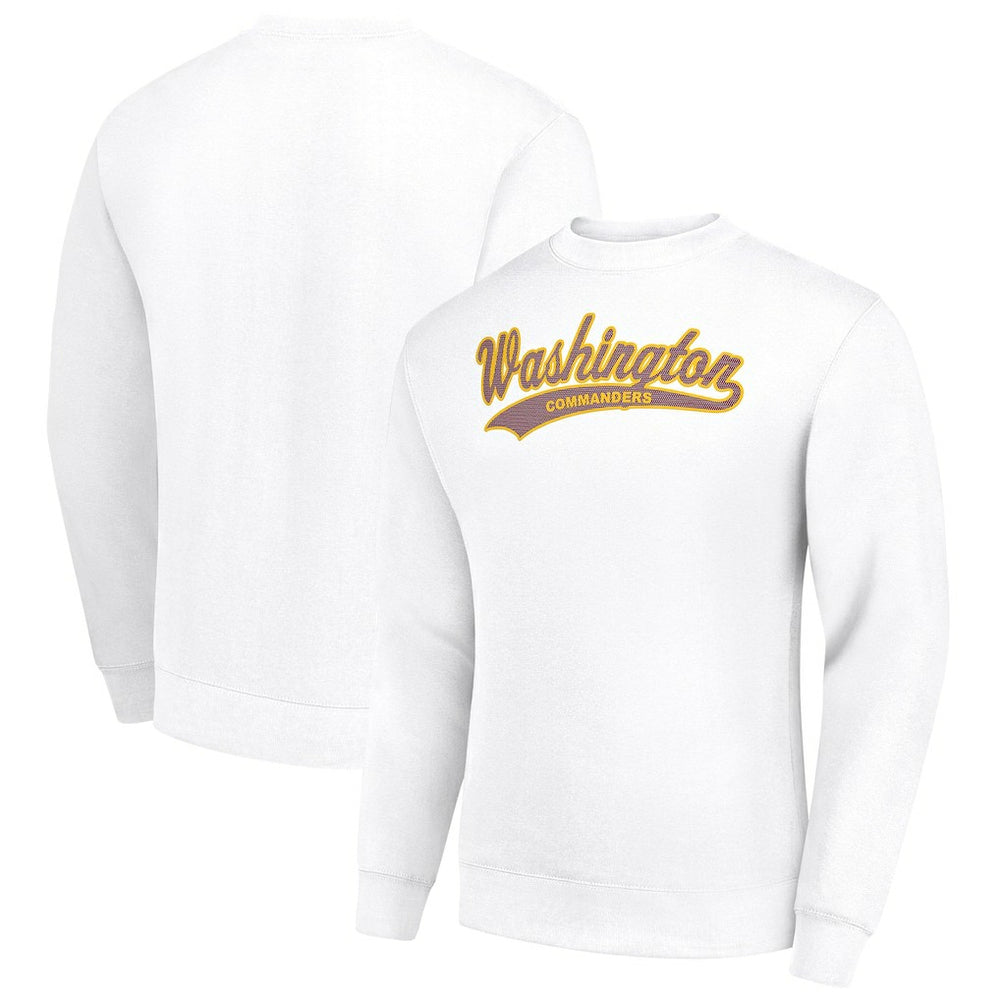 NFL Washington Commanders Starter Tailsweep Team Graphic Tri-Blend Fleece Pullover Sweatshirt