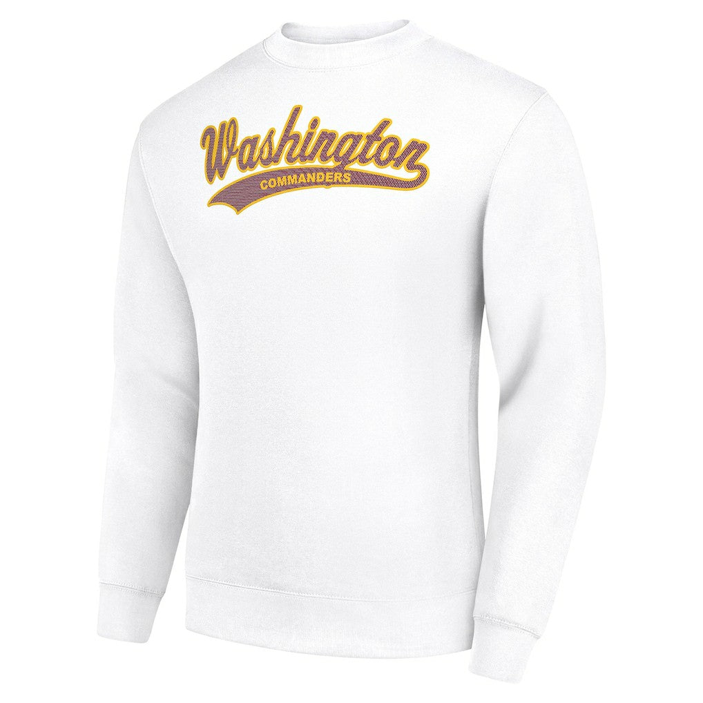 NFL Washington Commanders Starter Tailsweep Team Graphic Tri-Blend Fleece Pullover Sweatshirt