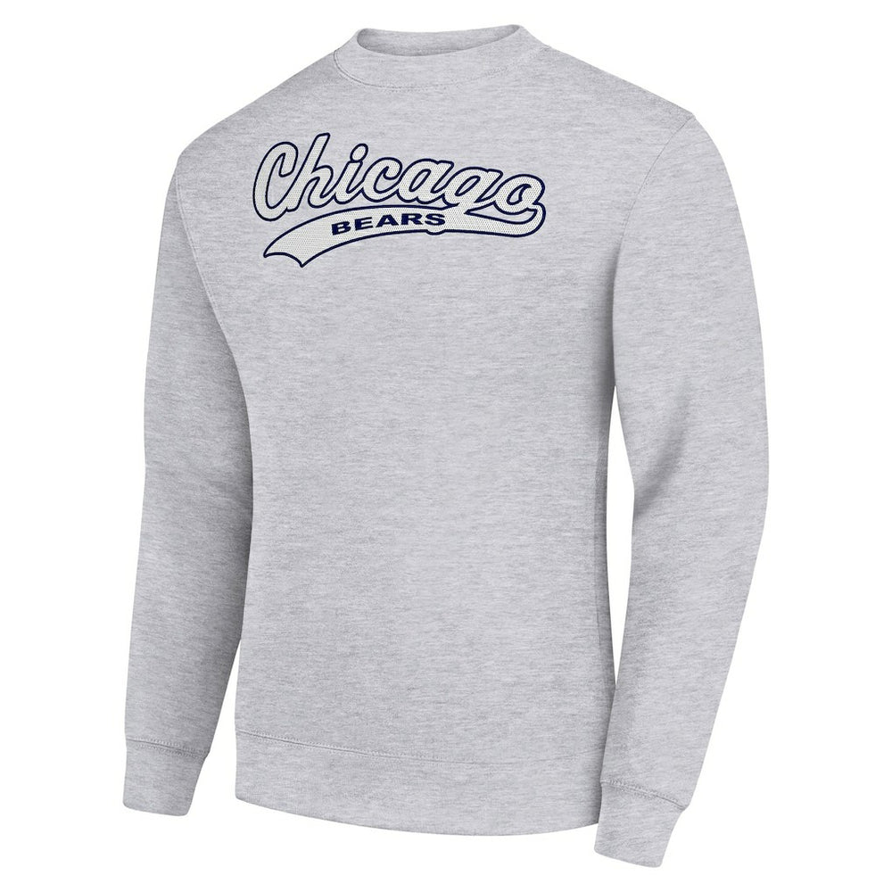 NFL Chicago Bears Starter Tailsweep Team Graphic Tri-Blend Fleece Pullover Sweatshirt