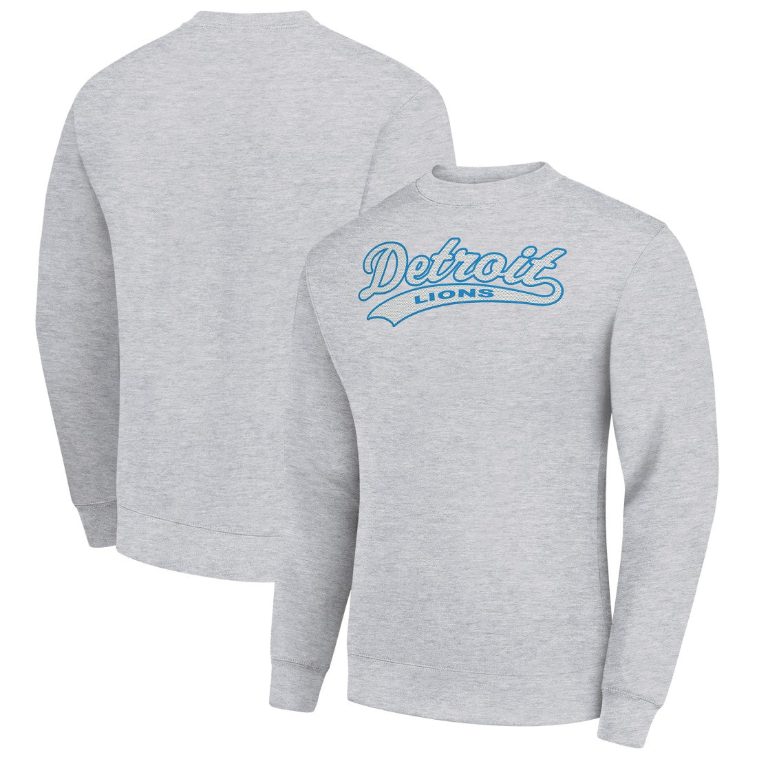 NFL Detroit Lions Starter Tailsweep Team Graphic Tri-Blend Fleece Pullover Sweatshirt
