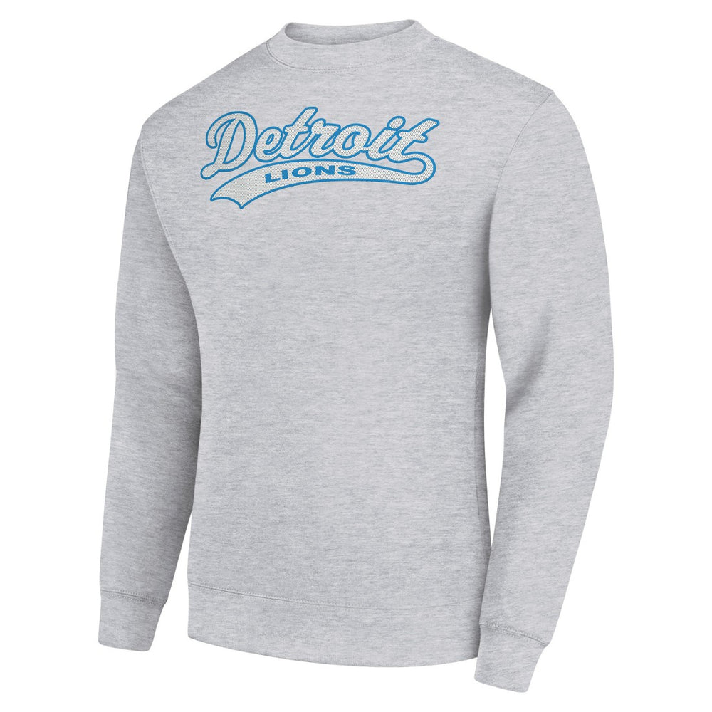 NFL Detroit Lions Starter Tailsweep Team Graphic Tri-Blend Fleece Pullover Sweatshirt