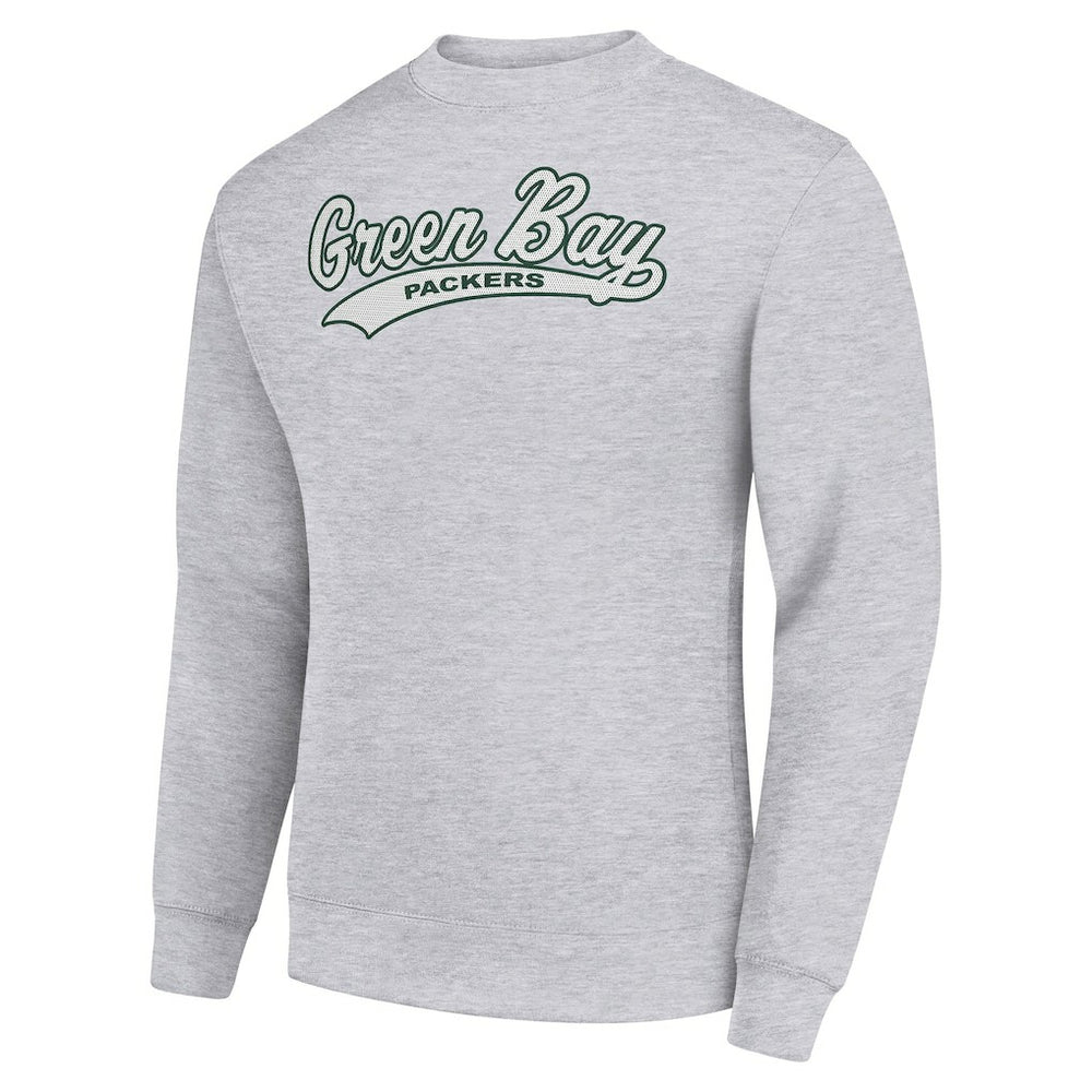 NFL Green Bay Packers Starter Tailsweep Team Graphic Tri-Blend Fleece Pullover Sweatshirt