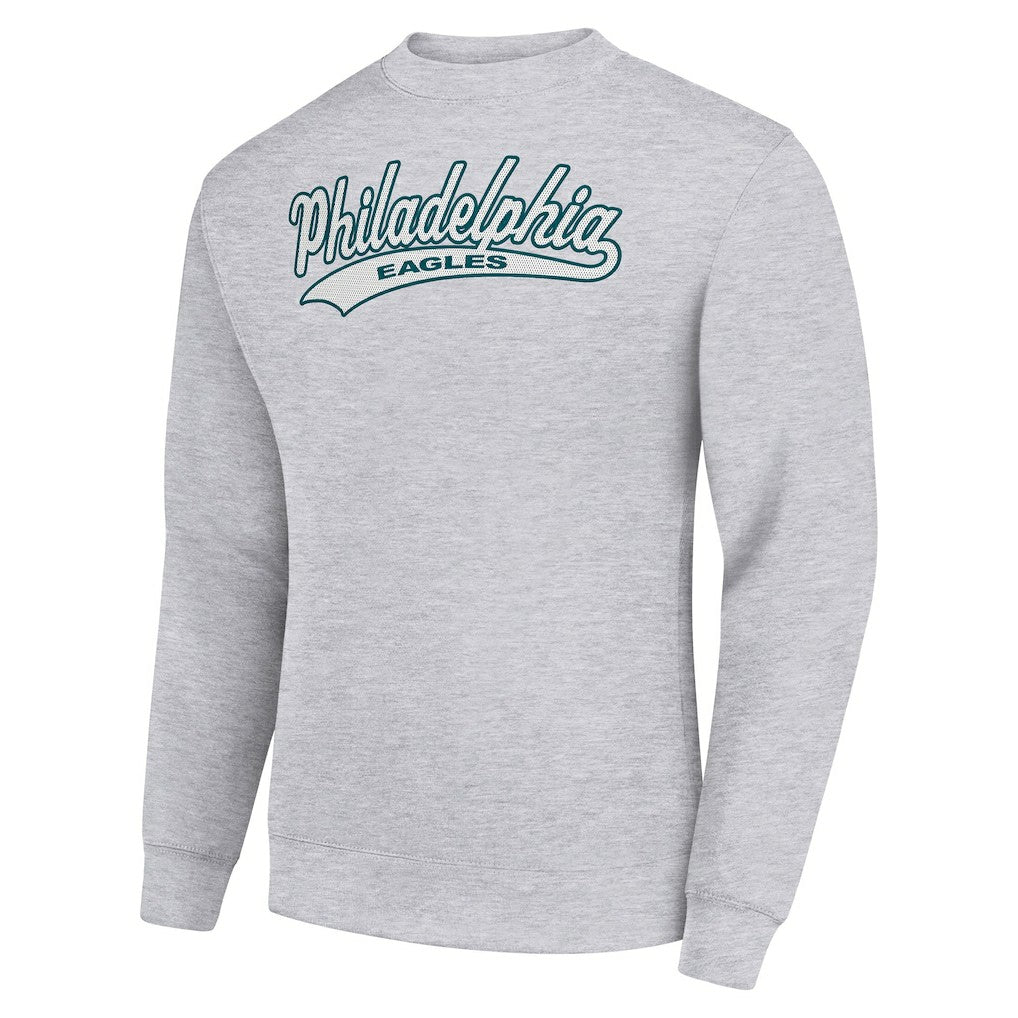 NFL Philadelphia Eagles Starter Tailsweep Team Graphic Tri-Blend Fleece Pullover Sweatshirt